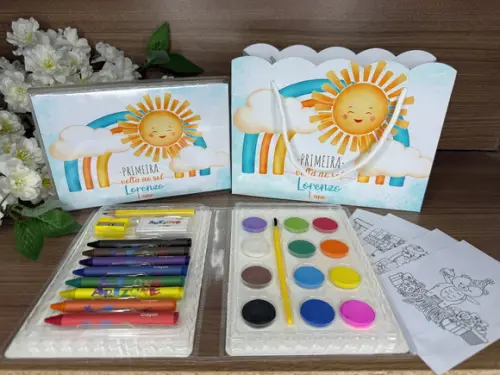 Estojo de Pintura 30 Peças + Sacola P. Primeira Volta ao Sol
