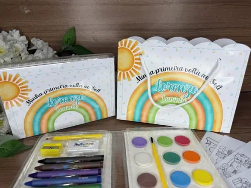 Estojo de Pintura 30 Peças + Sacola P. Primeira Volta ao Sol