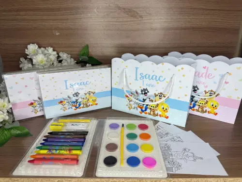 Estojo de Pintura 30 Peças + Sacola Pers. Baby Loonely Tunes