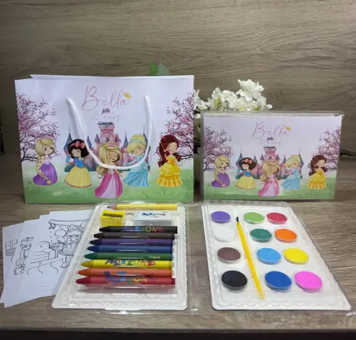 Estojo de Pintura 30 Peças + Sacola Personaliz. as Princesas