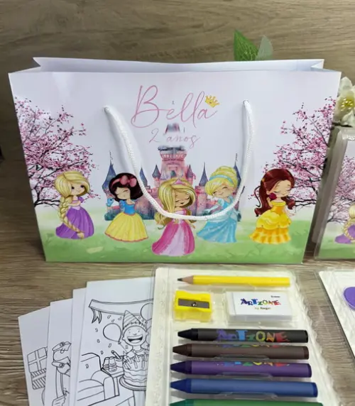 Estojo de Pintura 30 Peças + Sacola Personaliz. as Princesas