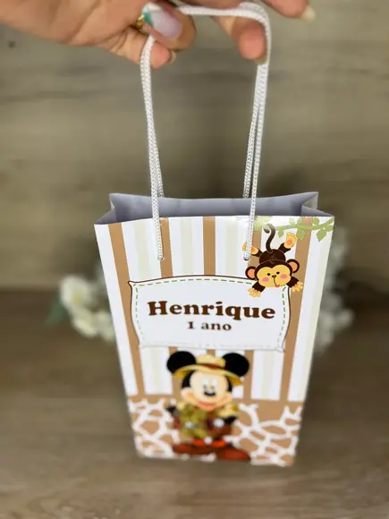 Estojo de Pintura 30 Peças + Sacola Personaliz.mickey Safari