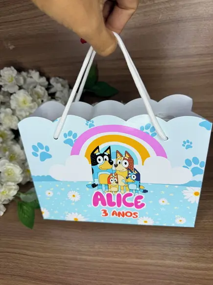 Estojo de Pintura 30 Peças + Sacola Personalizada Bluey