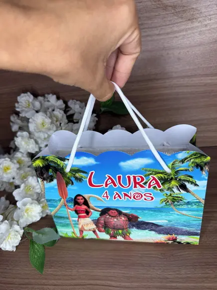 Estojo de Pintura 30 Peças + Sacola Personalizada Moana