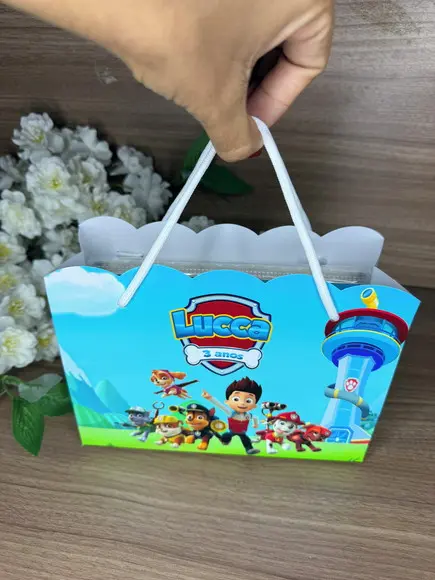 Estojo de Pintura 30 Peças + Sacola Personalizada Patrulha