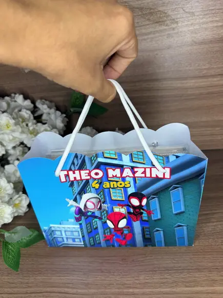 Estojo de Pintura 30 Peças + Sacola Personalizada Spidey