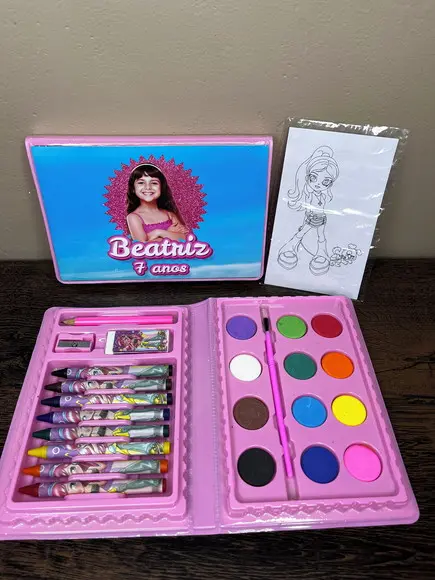 Estojo de Pintura 30 Peças Barbie
