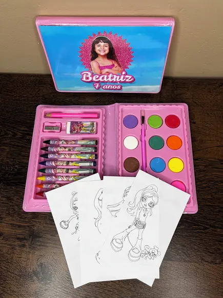 Estojo de Pintura 30 Peças Barbie