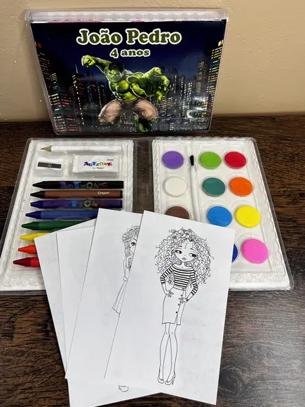 Estojo de Pintura 30 Peças Hulk