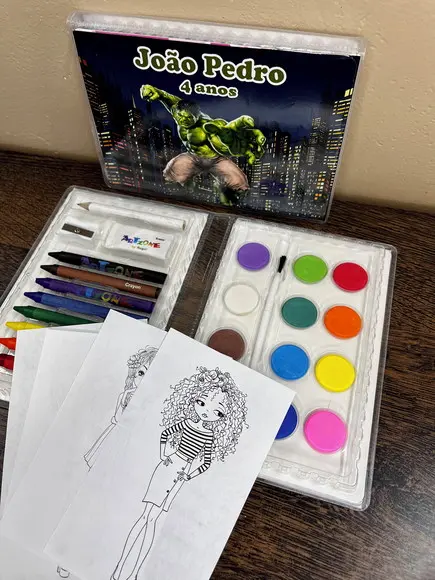 Estojo de Pintura 30 Peças Hulk