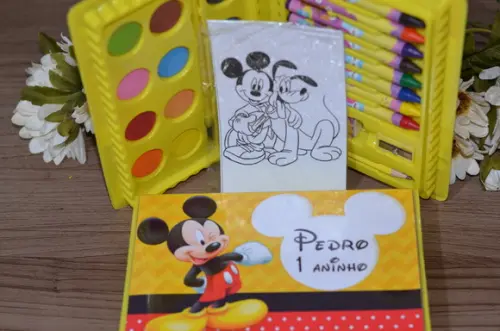 Estojo de Pintura 30 Peças Mickey