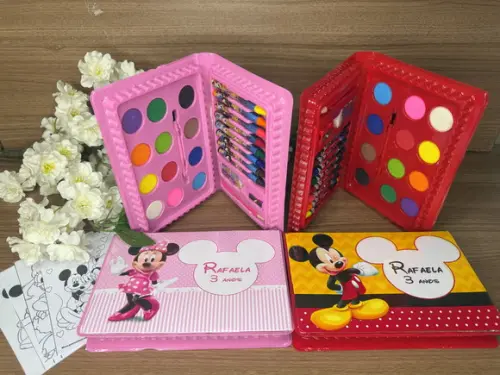 Estojo de Pintura 30 Peças Mickey e Minnie