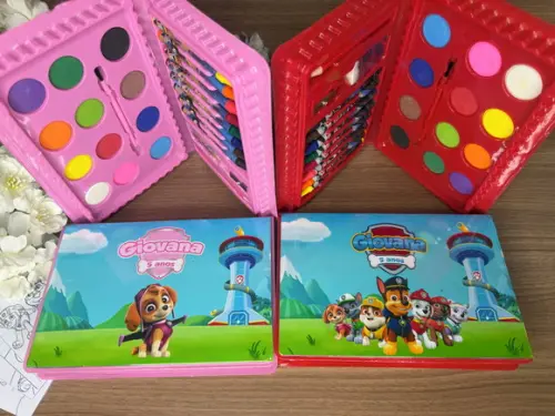 Estojo de Pintura 30 Peças Patrulha Canina