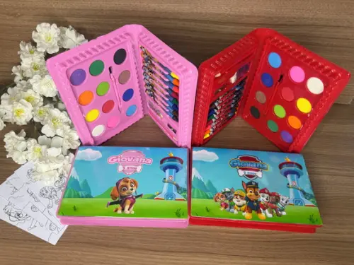 Estojo de Pintura 30 Peças Patrulha Canina
