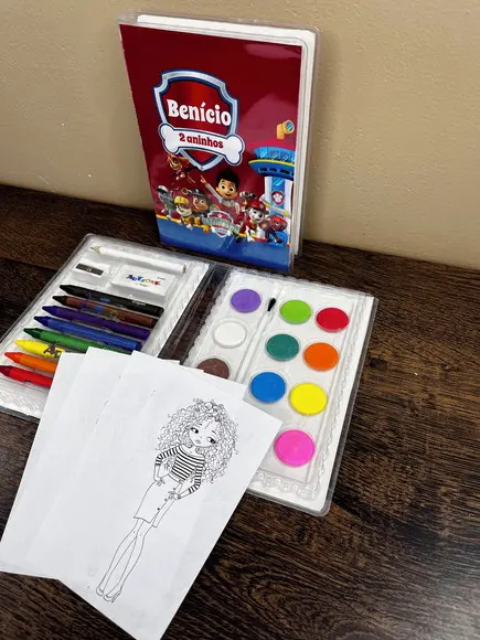 Estojo de Pintura 30 Peças Patrulha Canina