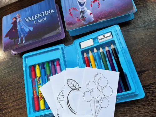 Estojo de Pintura com 20 Peças Frozen 2
