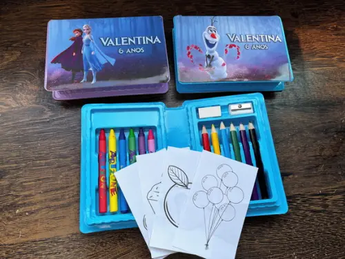 Estojo de Pintura com 20 Peças Frozen 2
