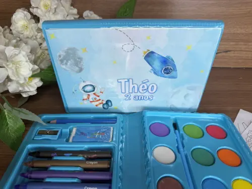 Estojo de Pintura com 30 Peças Astronauta