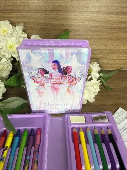 Estojo de Pintura Personalizado 20 Peças Guerreiras K-pop