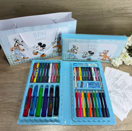Estojo de Pintura Personalizado 50 Peças com Sacola G