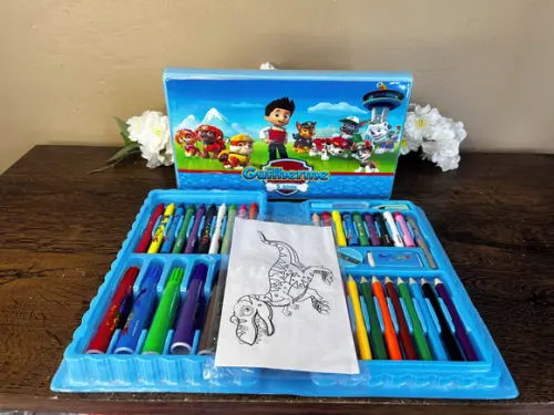 Estojo de Pintura Personalizado 50 Peças Patrulha Canina