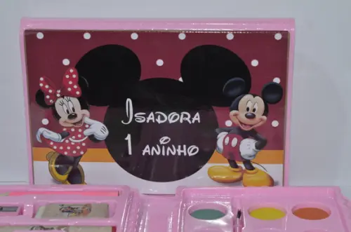 Estojo Pintura 30 Peças Minnie e Mickey