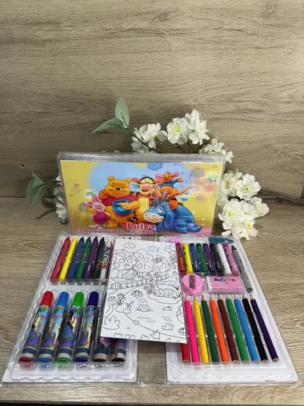 Estojo de Pintura Personalizado Luxo 50 Peças Ursinho Pooh