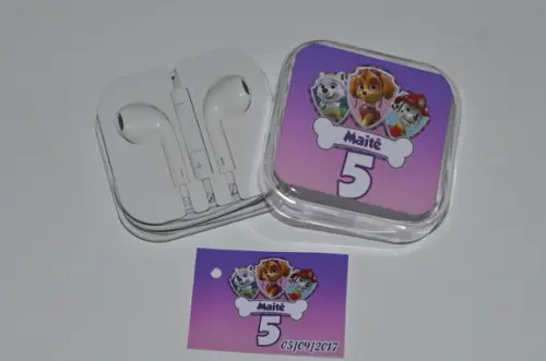 Fone de ouvido Personalizado Patrulha Canina
