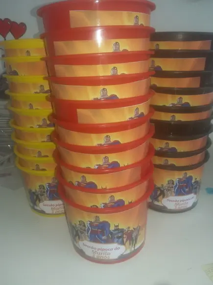 Kit Cinema Personalizado Liga da Justiça