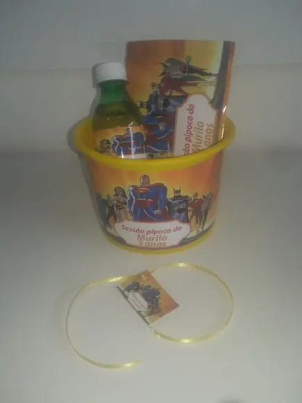 Kit Cinema Personalizado Liga da Justiça