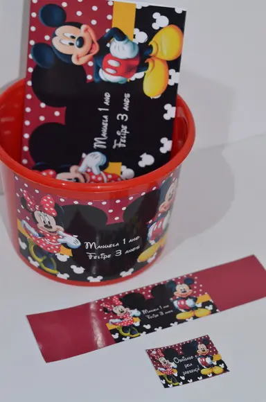 Kit Cinema Personalizado Mickey e Minnie
