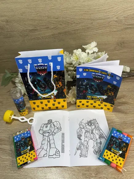 Kit Colorir / Kit Diversão com Sacola Personalizada