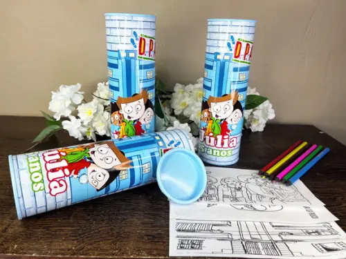 Kit Colorir no Tubo Personalizado