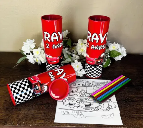 Kit Colorir no Tubo Personalizado Carros