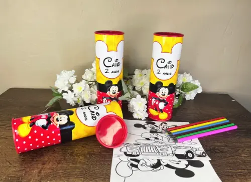 Kit Colorir no Tubo Personalizado Mickey
