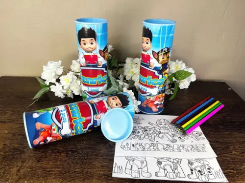 Kit Colorir no Tubo Personalizado Patrulha Canina
