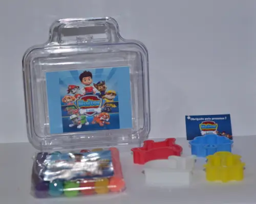 Kit Massinha com Moldes na Maleta Acrilica Patrulha Canina