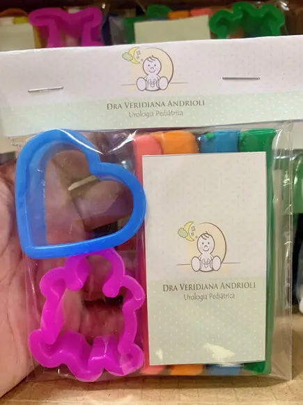 Kit Massinha e Moldes Brinde Pediatria Atacado
