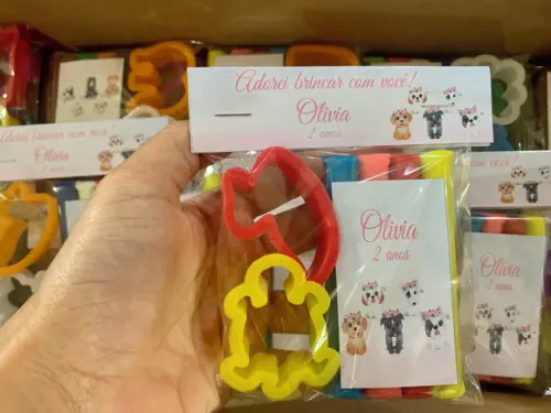 Kit Massinha e Moldes Cachorrinhos
