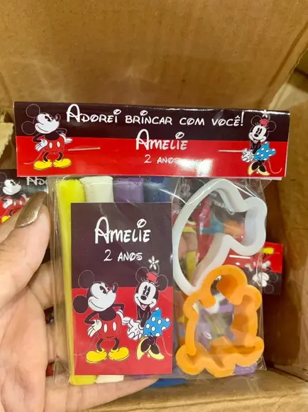 Kit Massinha e Moldes Mickey e Minnie