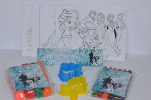 Kit Massinha, Giz de Cera , Desenhos e Moldes Olaf/Frozen