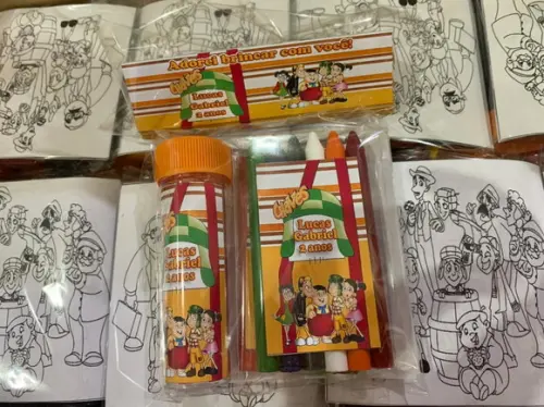 Kit Massinha, Giz de Cera e Bolinha de Sabão Chaves