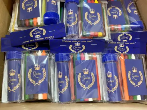 Kit Massinha, Giz de Cera e Bolinha de Sabão Coroa Realeza
