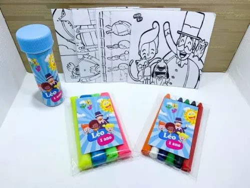 Kit Massinha, Giz de Cera e Bolinha de Sabão Mundo Bita