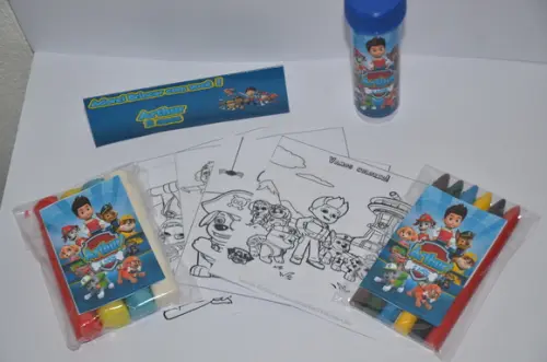 Kit Massinha, Giz de Cera e Bolinha de Sabão Patrulha Canina
