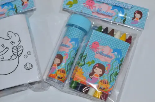 Kit Massinha, Giz de Cera e Bolinha de Sabão Sereia