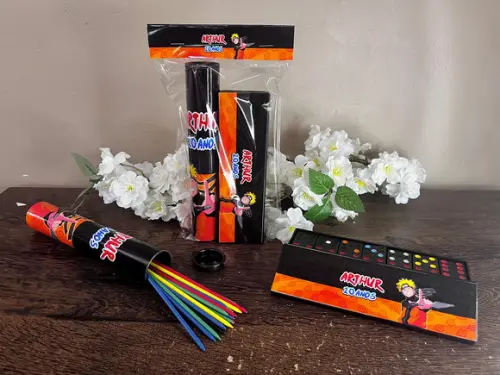 Kit Pega Varetas e Dominó Personalizado Naruto