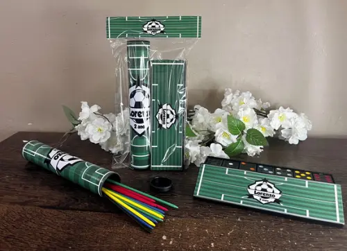 Kit Pega Varetas e Dominó Personalizado Futebol
