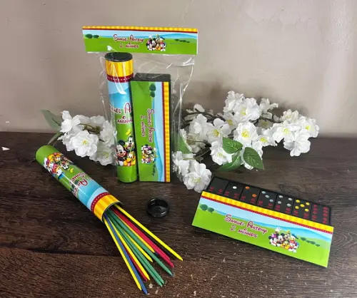 Kit Pega Varetas e Dominó Personalizado Turma do Mickey