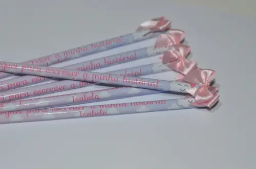 Lápis Personalizado com Laço